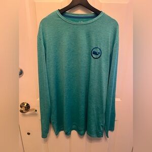 Vineyard Vines Top Performance Long Sleeves Men Green Size Large